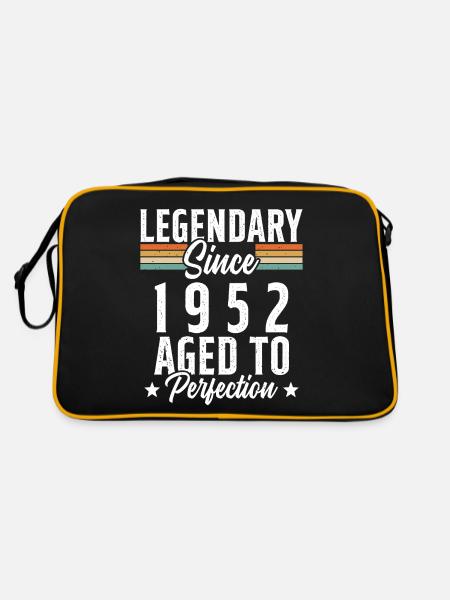 Legendary since 1952 Gift - Retro Bag - black/gold - Back