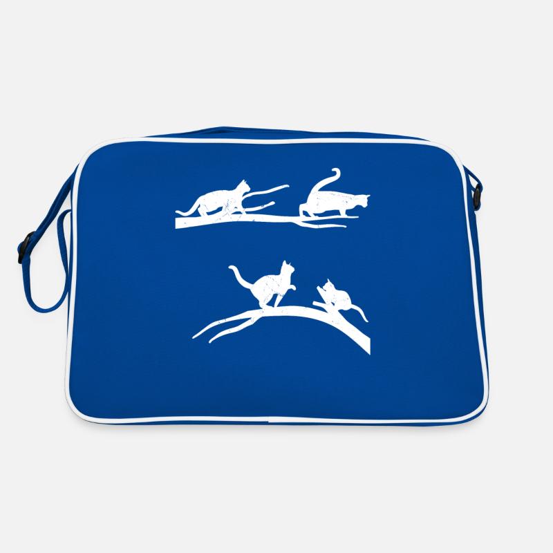 Playful Cat Tree Cute Kitten Retro Bag