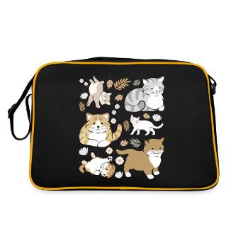 Chatons espiègles mignons - Sac Retro - noir/or - Dos