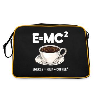 Humour scientifique Café étudiant physicien - Sac Retro - noir/or - Dos
