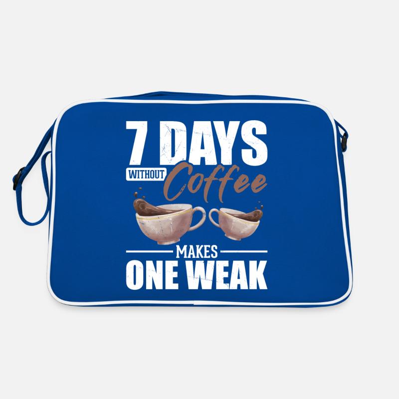 Witziger Kaffeetrinker Humor Koffein Retro Tasche