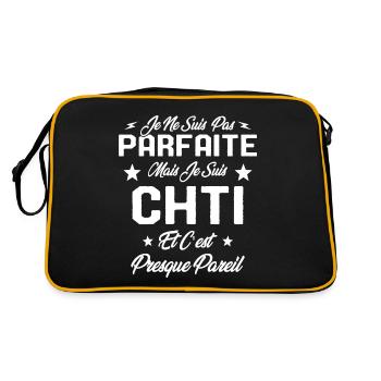 Je ne Suis pas Parfaite Mais je suis Chti Cadeau - Sac Retro - noir/or - Dos