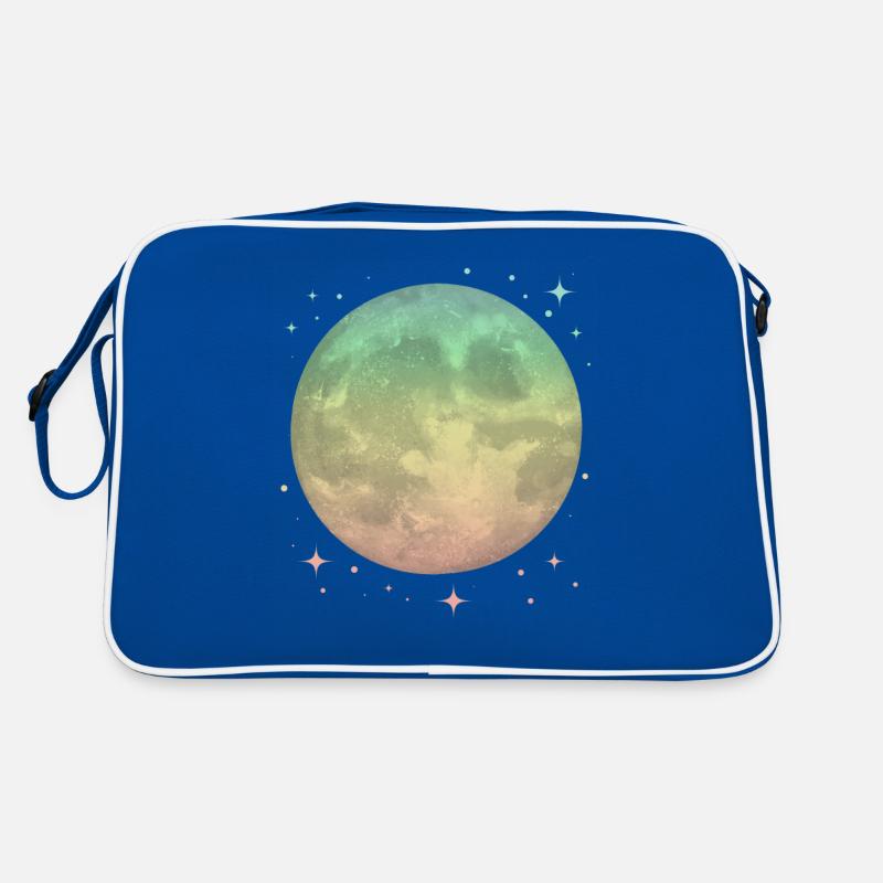 Lune Pastel Céleste Sac Retro