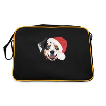 Berger australien Joyeux Noël - Sac Retro - noir/or - Dos