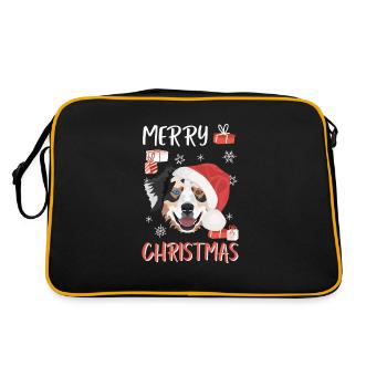 Berger australien Joyeux Noël - Sac Retro - noir/or - Dos