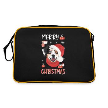 Berger australien Joyeux Noël - Sac Retro - noir/or - Dos