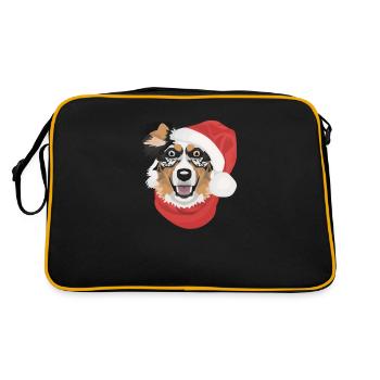Berger australien Joyeux Noël - Sac Retro - noir/or - Dos