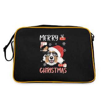 Berger australien Joyeux Noël - Sac Retro - noir/or - Dos