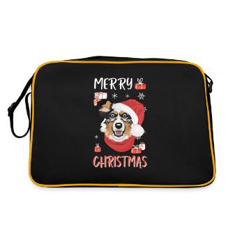 Berger australien Joyeux Noël - Sac Retro - noir/or - Dos