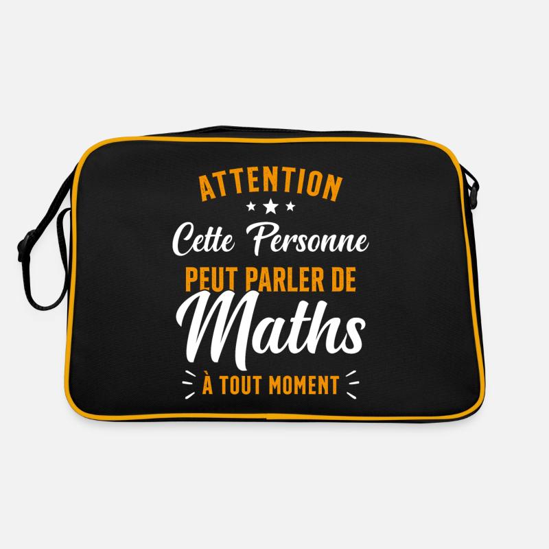 Prof de Maths Mathématique Cadeau Mathématicien Sac Retro