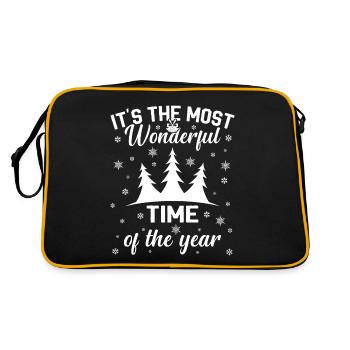 its the most Wonderful time of the year - Sac Retro - noir/or - Dos