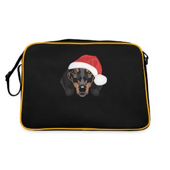 Teckel Joyeux Noël - Sac Retro - noir/or - Dos