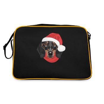 Teckel Joyeux Noël - Sac Retro - noir/or - Dos