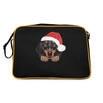Teckel Joyeux Noël - Sac Retro - noir/or - Dos