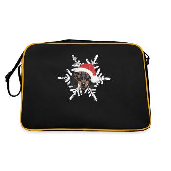 Teckel Joyeux Noël - Sac Retro - noir/or - Dos