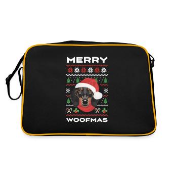 Teckel Joyeux Noël - Sac Retro - noir/or - Dos