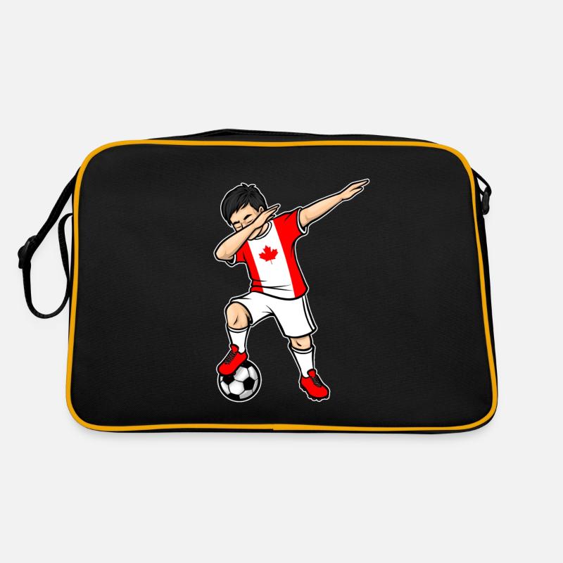 Dabbing Soccer Player Boy Canada Soccer Retro Bag