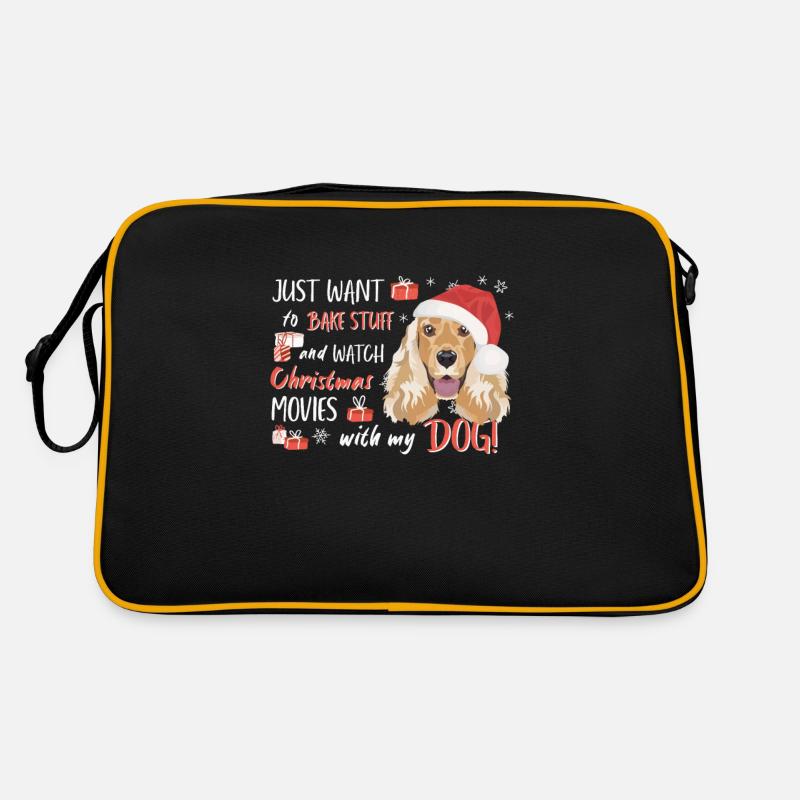 Deutsch Cocker Spaniel Joyeux Noël Sac Retro