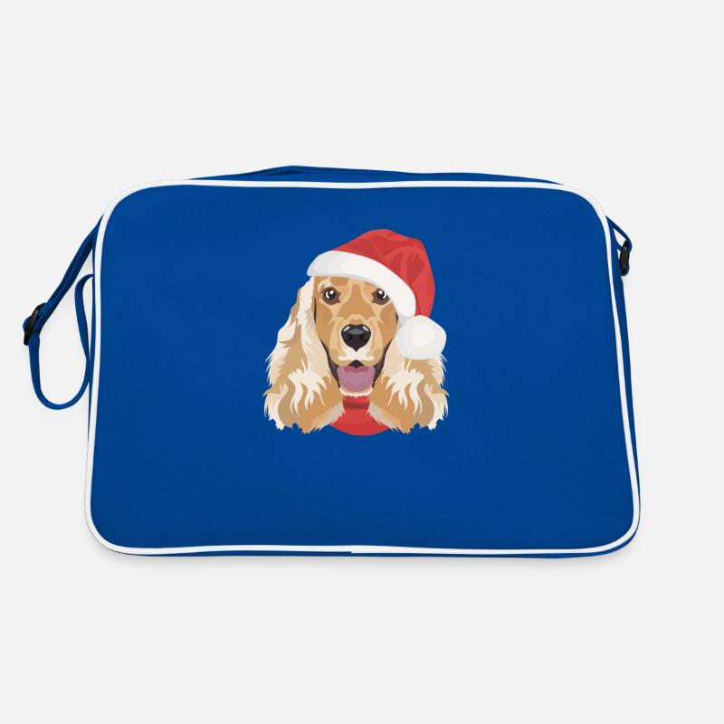 Deutsch Cocker Spaniel Merry Christmas Retro Bag