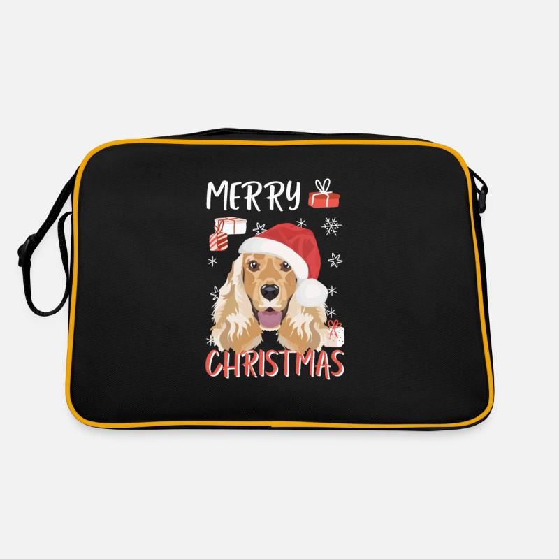 Deutsch Cocker Spaniel Joyeux Noël Sac Retro