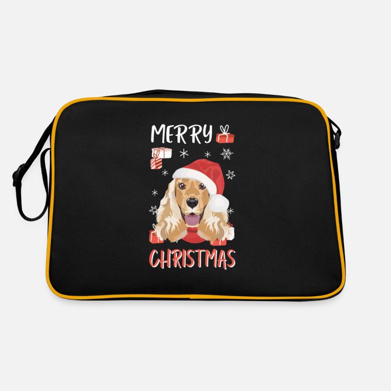 Deutsch Cocker Spaniel Joyeux Noël Sac Retro