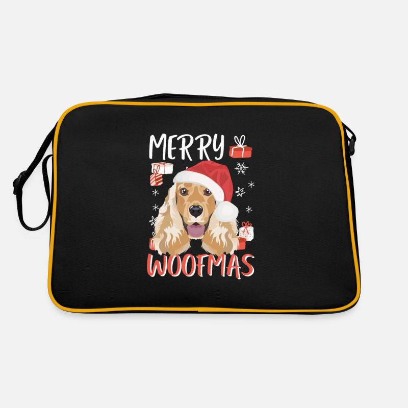 Deutsch Cocker Spaniel Joyeux Noël Sac Retro