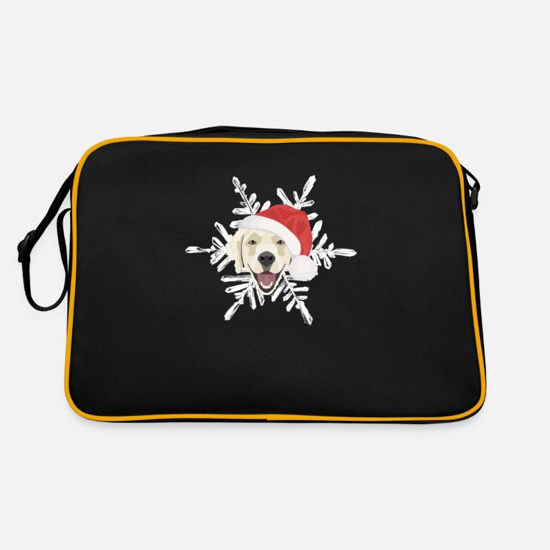 Golden Retriever Joyeux Noël Sac Retro