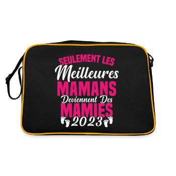 Les Meilleures Mamans Deviennent des Mamie 2023 - Sac Retro - noir/or - Dos