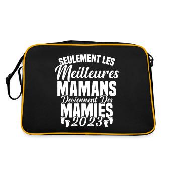 Les Meilleures Mamans Deviennent des Mamie 2023 - Sac Retro - noir/or - Dos