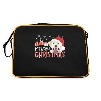 Joyeux Noël Labrador - Sac Retro - noir/or - Dos