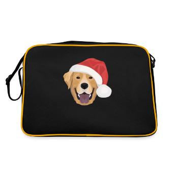 Joyeux Noël Labrador - Sac Retro - noir/or - Dos