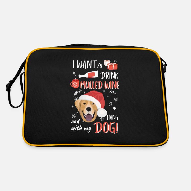 Labrador vin chaud Noël Sac Retro