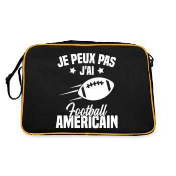 Football américain cadeau drôle footballeur - Sac Retro - noir/or - Dos