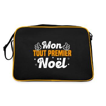 Body Mon Tout Premier Noël - cadeau noel - Sac Retro - noir/or - Dos