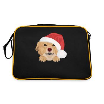 Nova Scotia Retriever Merry Christmas - Retro Bag - black/gold - Back