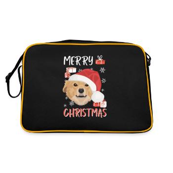 Nova Scotia Retriever Merry Christmas - Retro Bag - black/gold - Back