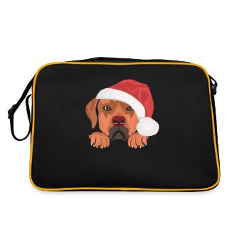 Rhodesian Ridgeback Joyeux Noël - Sac Retro - noir/or - Dos