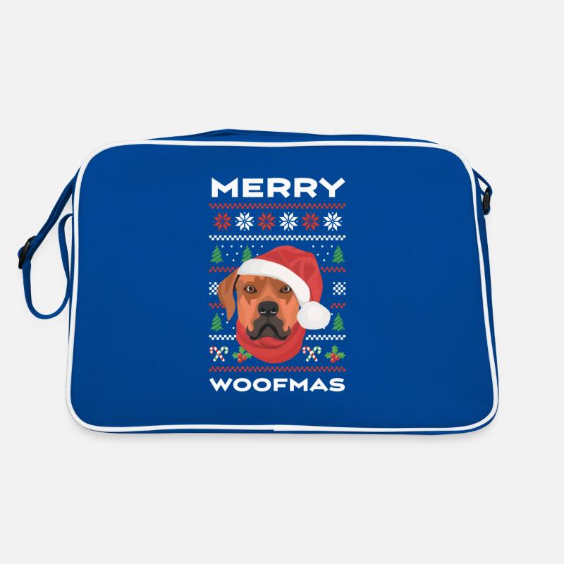 Rhodesian Ridgeback Joyeux Noël Sac Retro