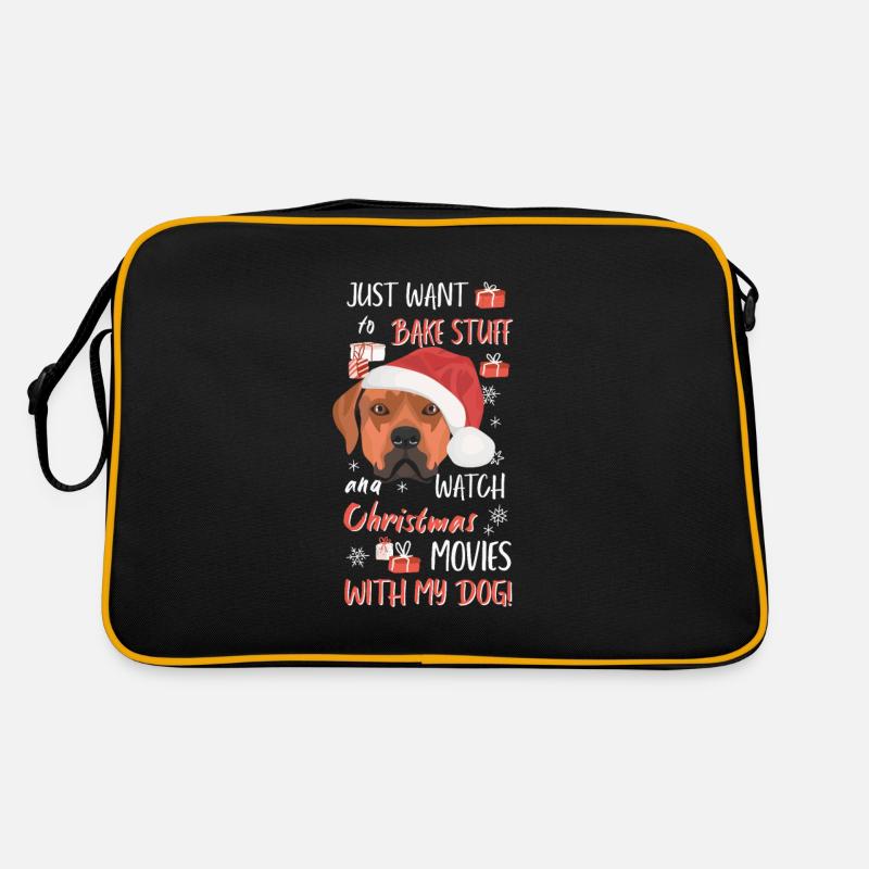 Rhodesian Ridgeback Joyeux Noël Sac Retro