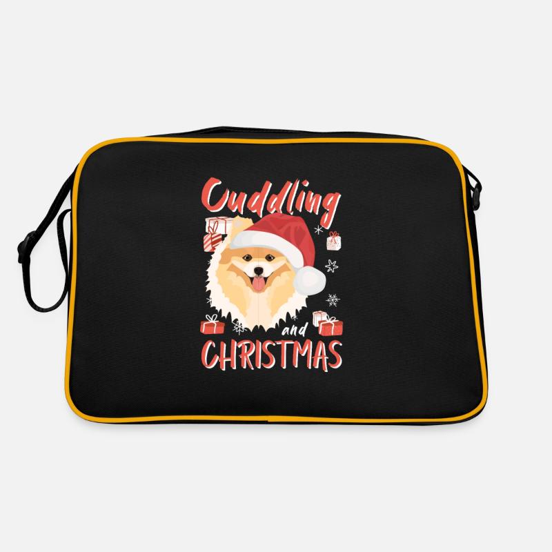 Zwergspitz Joyeux Noël Sac Retro