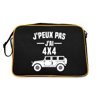 Je peux pas j'ai 4X4 - Sac Retro - noir/or - Dos
