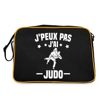 J'peux pas j'ai Judo - Sac Retro - noir/or - Dos