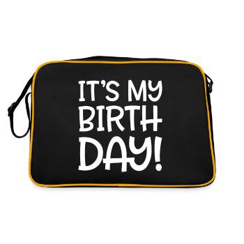 c'est mon anniversaire - Sac Retro - noir/or - Dos