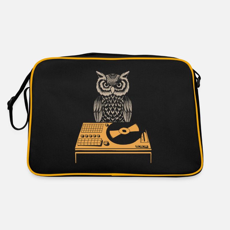 DJ Owl Platine Rétro Vinyle Sac Retro