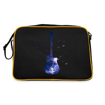 Thunder Natur Gitarre Musikliebhaber - Retro Tasche - Schwarz/Gold - Hinten