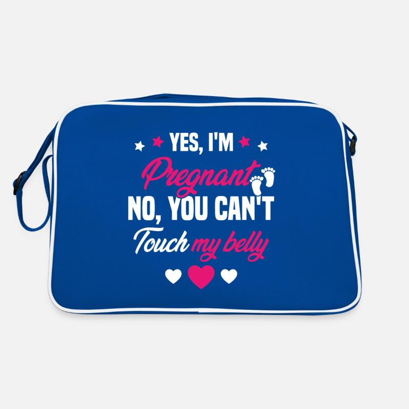 Je suis enceinte touchez pas mon ventre Sac Retro