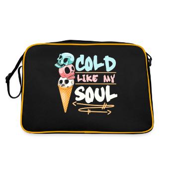 Cold Soul Ice Cream Skull Pastel Goth - Sac Retro - noir/or - Dos