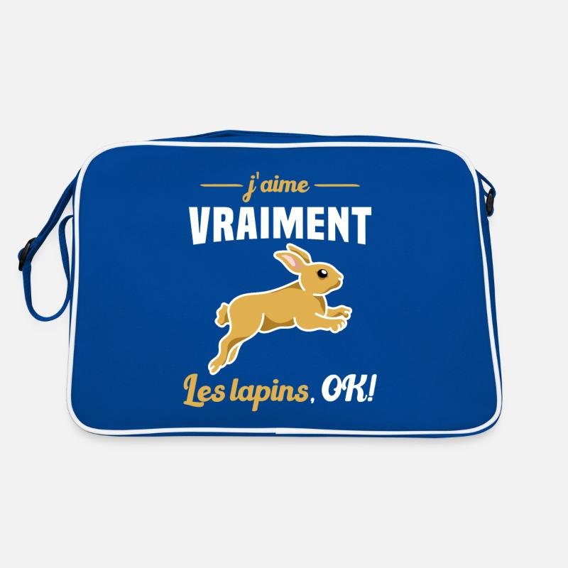 J'aime vraiment les Lapins OK Sac Retro