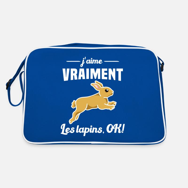 J'aime vraiment les Lapins OK Sac Retro