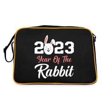 Year of the Rabbit Chinese New Year 2023 - Retro Bag - black/gold - Back